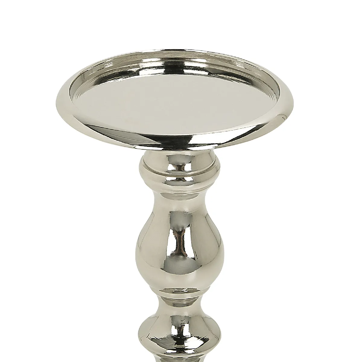 Beliani Bougeoir Busat Argenté 24 cm