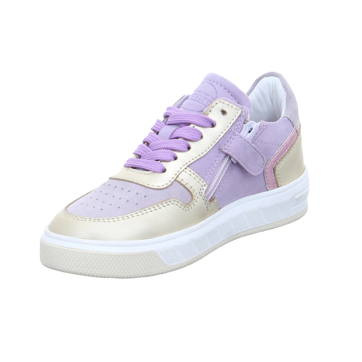 GATTINO Kleinkinder-Halbschuh Binder Flieder Leder  Sneaker