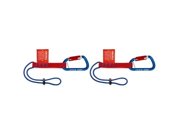 KNIPEX Tethering System Set - Tool adapter strap with carabiner (en pakke 2)