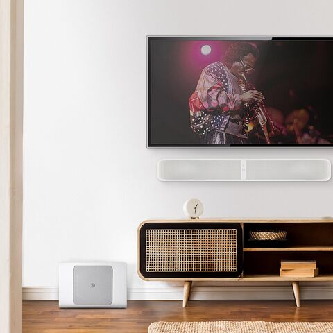 Bluesound PULSE SUB  – compacte, draadloze subwoofer Wit