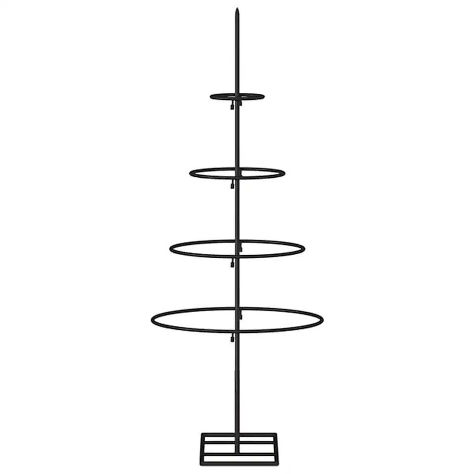 vidaXL - Metalen Kerstboom - Zwart - 60 cm