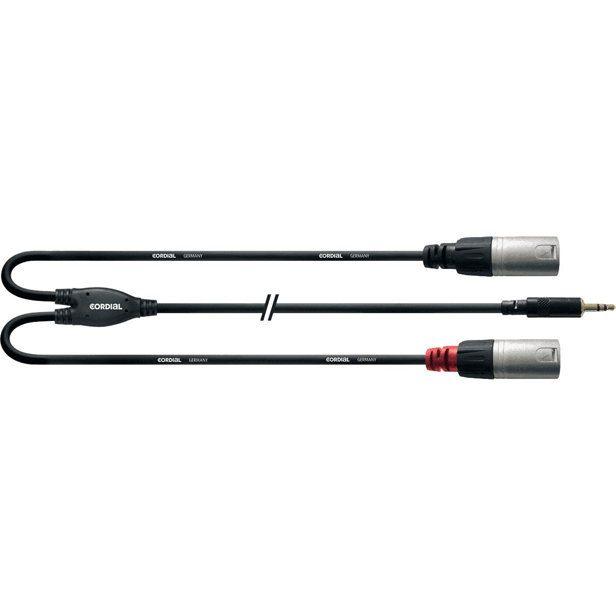 Cordial CFY3WMM Intro 3.5mm TRS jack - 2x XLR male 3 meter
