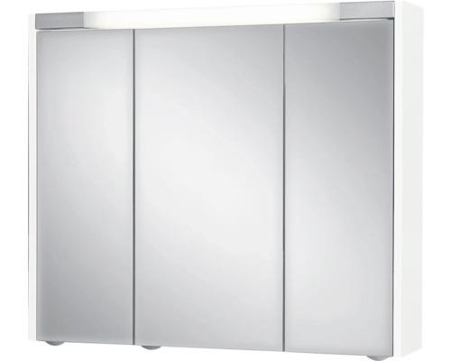 Jokey Sarto III spiegelkast, 80 x 17 x 69 cm, wit, 3-deurs, LED, IP20