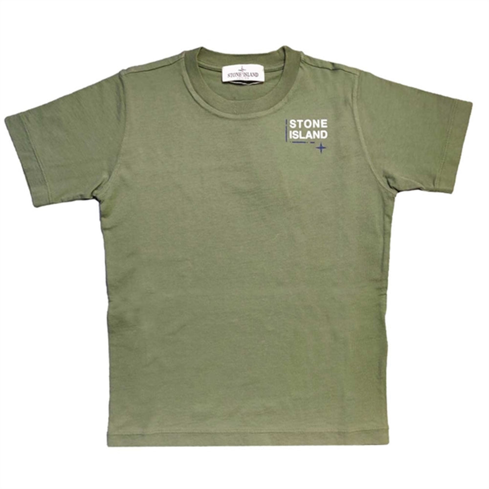 Junior T-shirt Print Dusty Green - Stone Island
