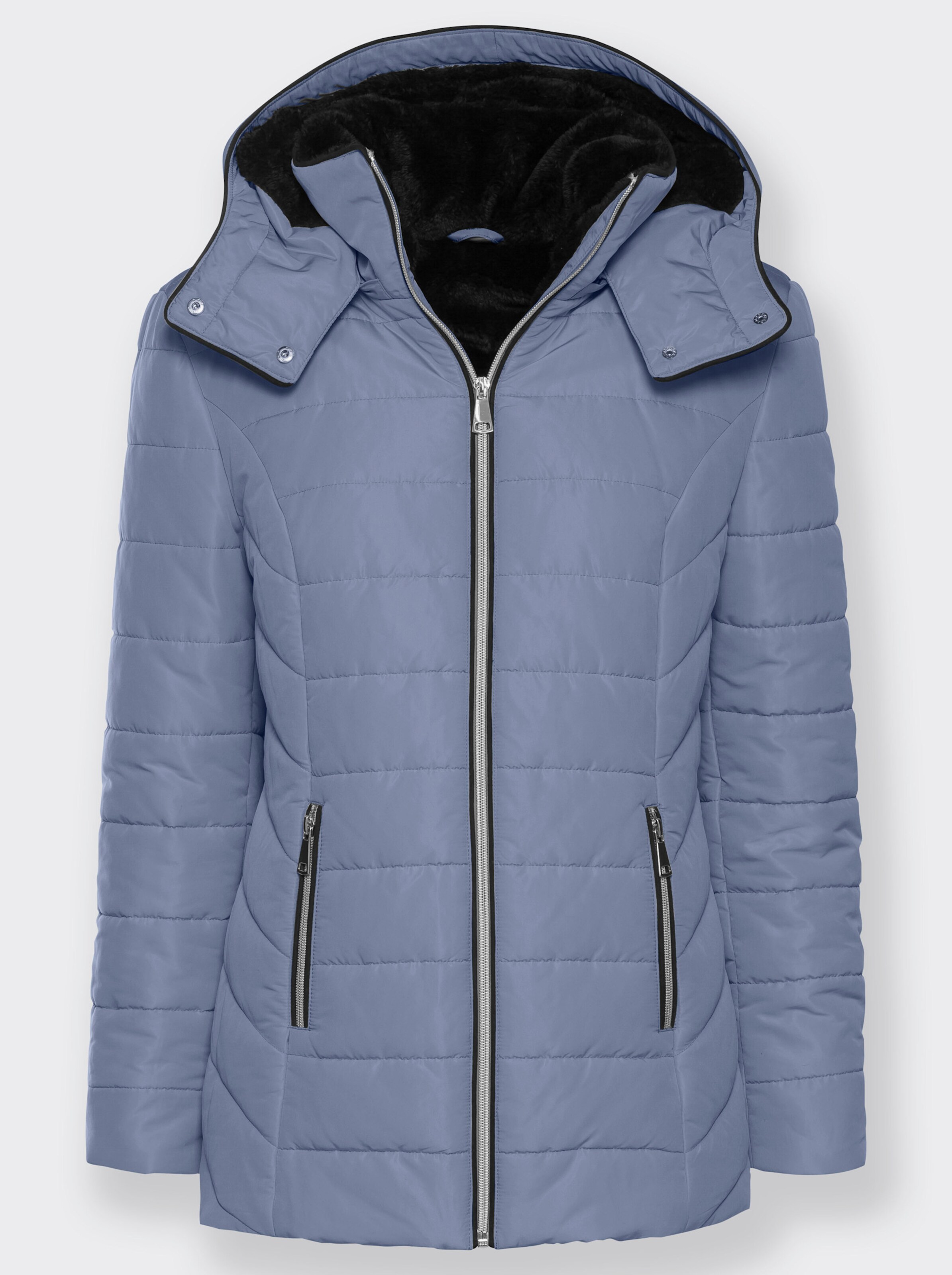 Steppjacke mit Teddy-Fleece innen