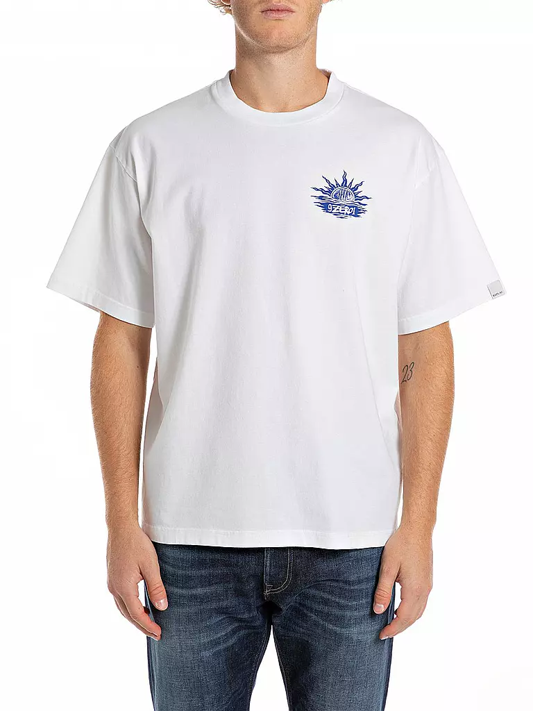 REPLAY T-Shirt 9ZERO1 weiss