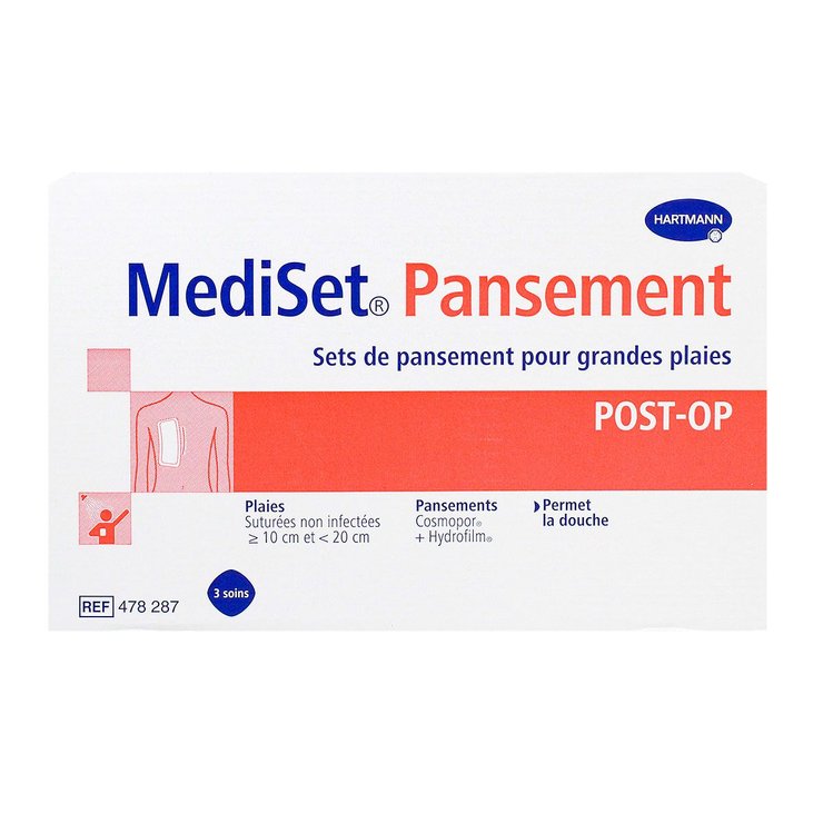 Sets pansement post-op MediSet pour grandes plaies