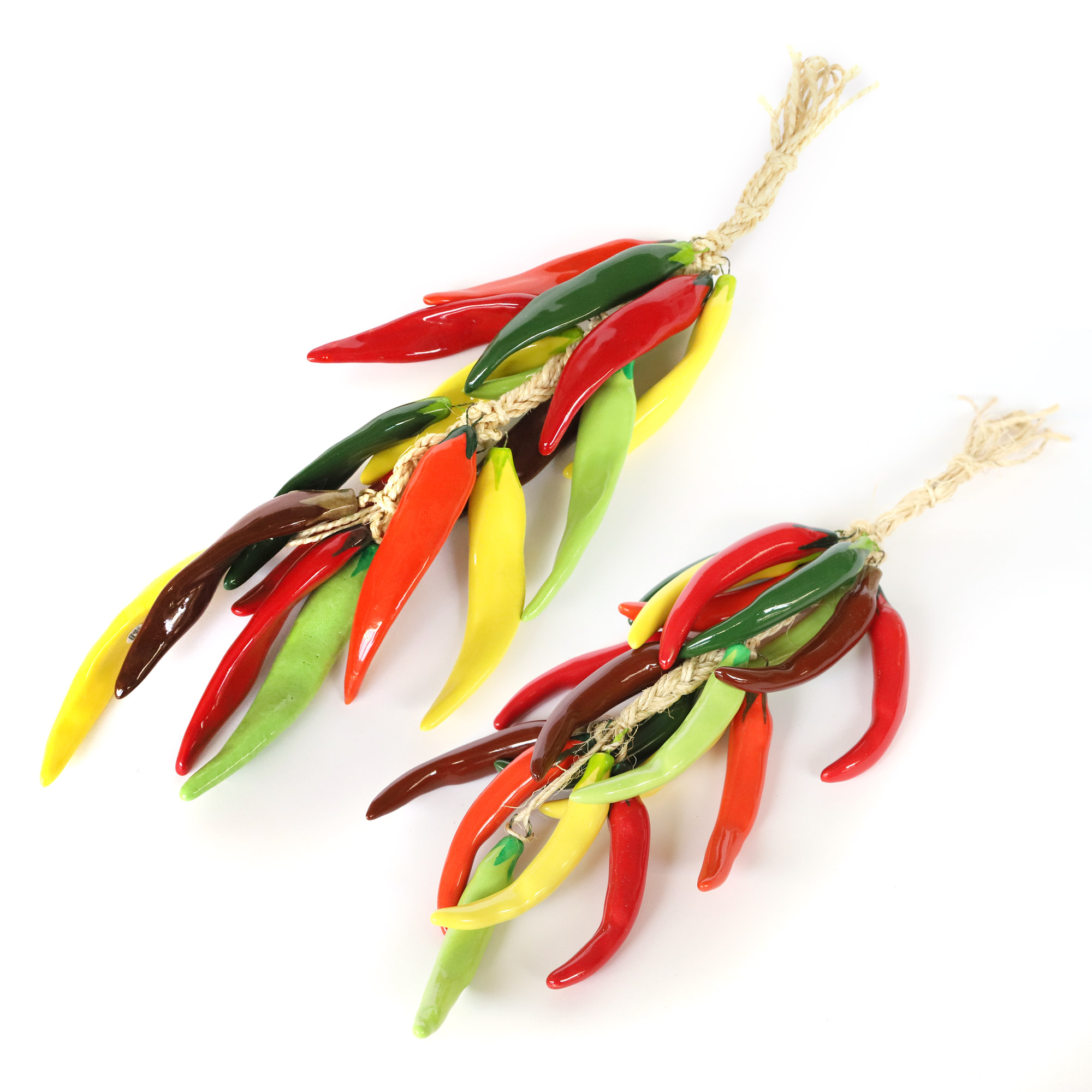 19er Peperoni-Zopf aus Keramik, multicolor, H 43 cm, B 10 cm, L 10 cm von fischer's lagerhaus