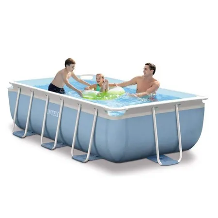 Intex Prism Frame Pool 300x175x80 mit Filterpumpe und Einstiegsleiter