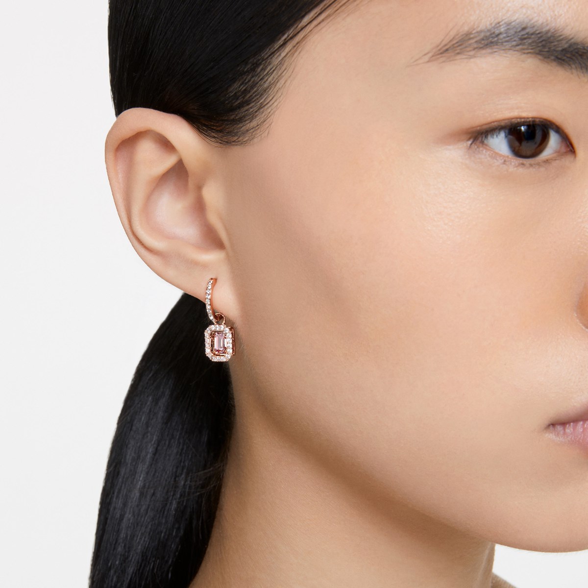 Boucles d'oreilles Swarovski Millenia rosées