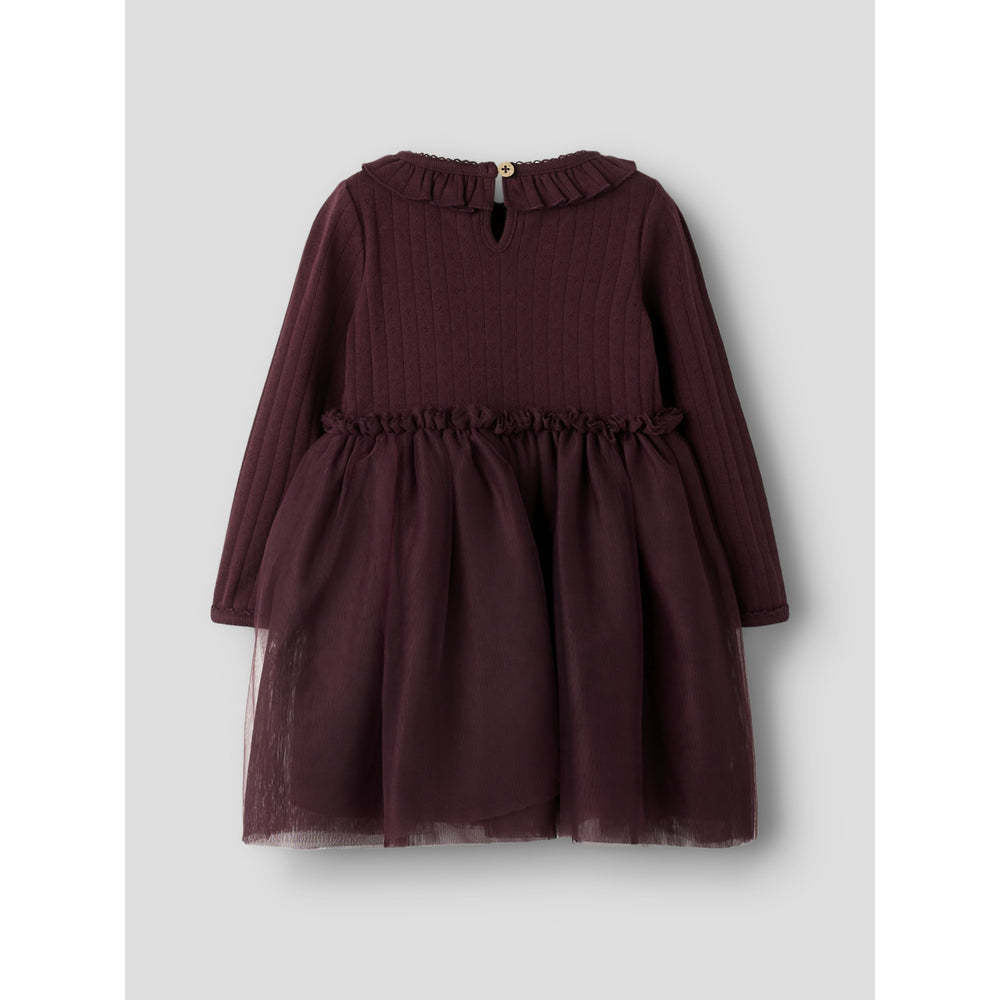 Køb Lil'Atelier Catawba Grape Nmfsolange Ls Tyl Kjole Lil