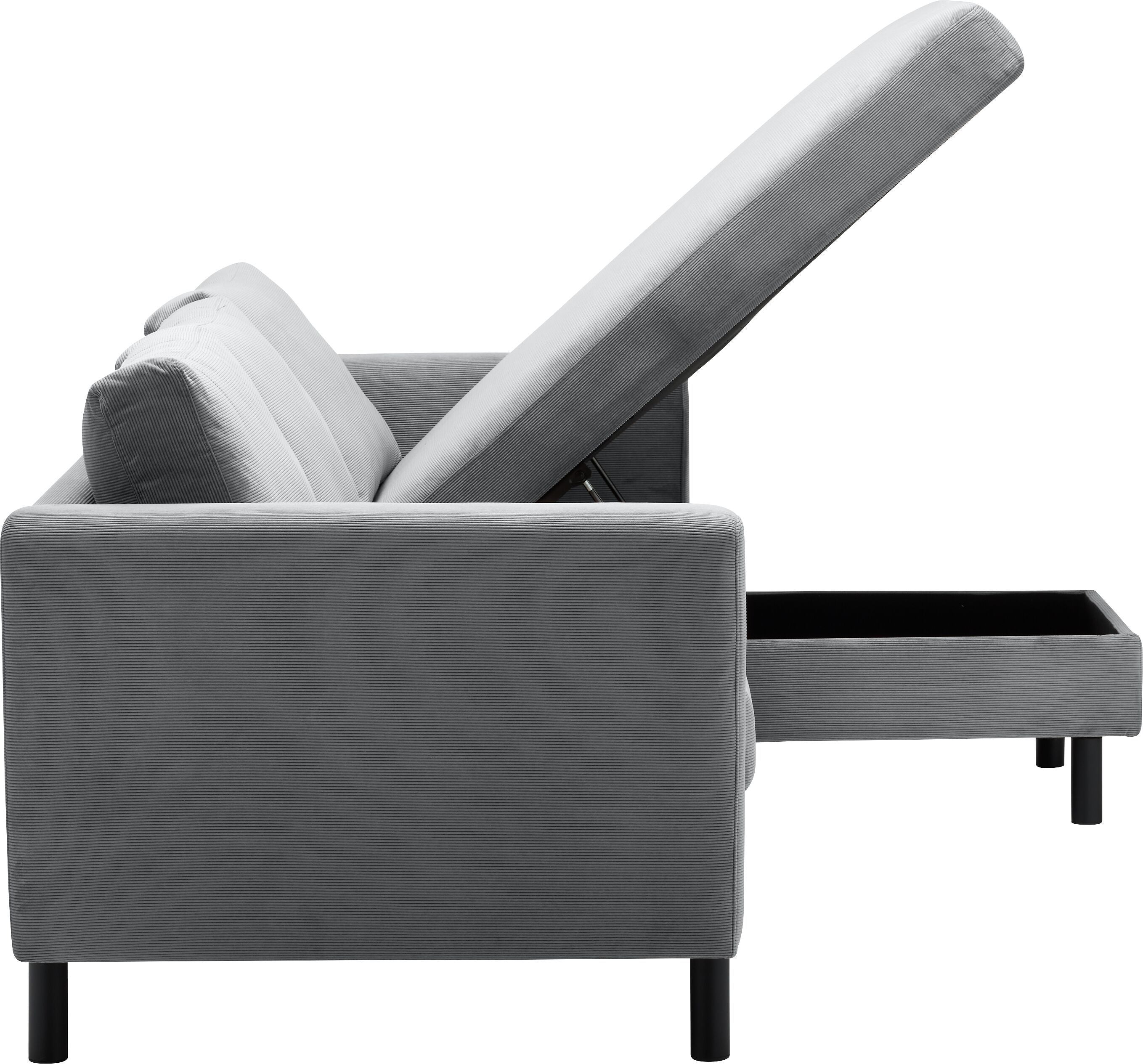 DIENER Ecksofa - Hellgrau / B: 235.0 cm x T: 156.0 cm x H: 81.0 cm