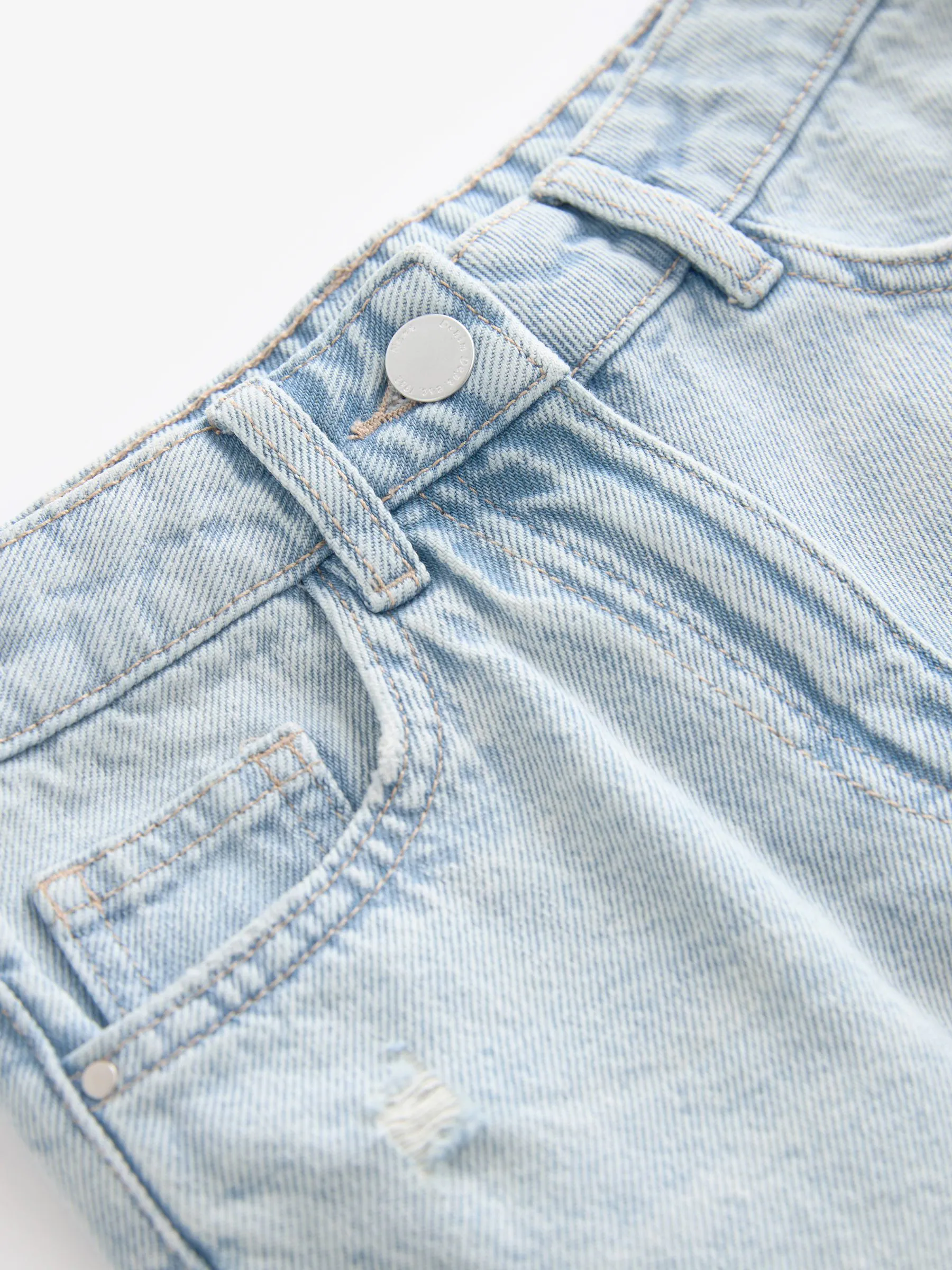 Lichtblauw - Jeans met wijde pijpen (3-16 jr)