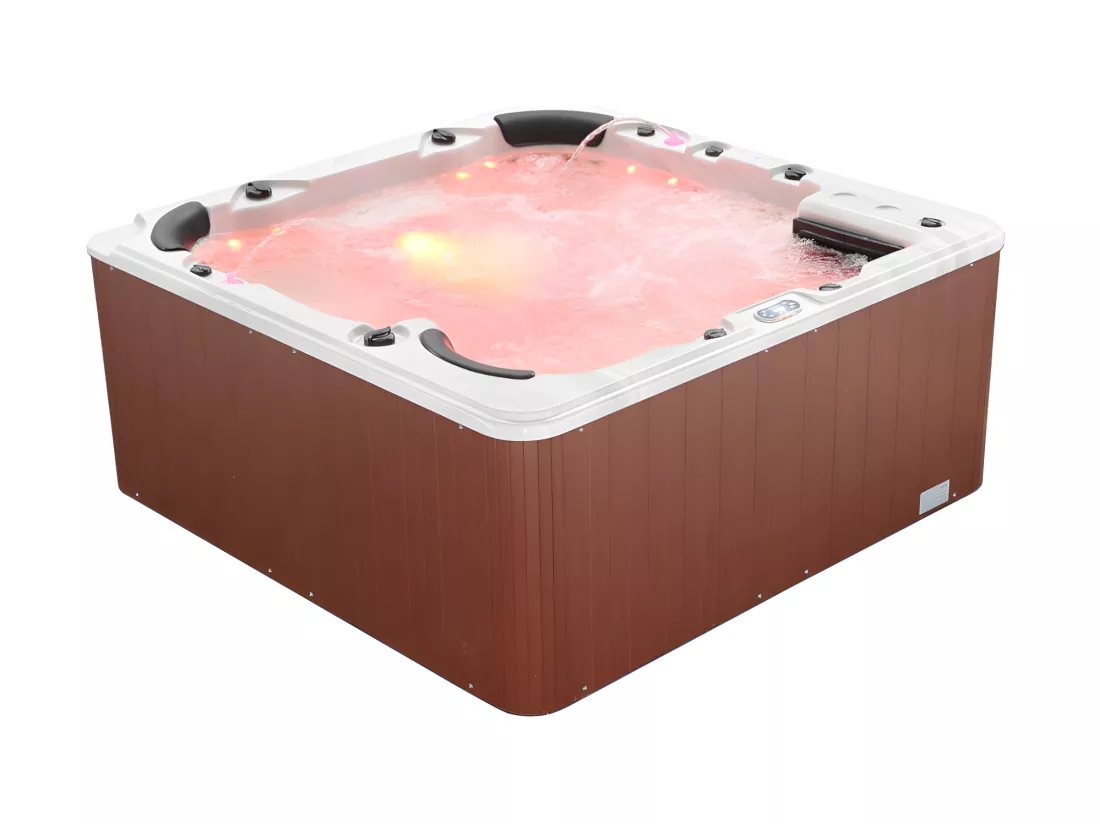 SPA 6 places blanc avec accessoires - Gamme prestige ULYSSE IV - 132 jets - l220 x L220 x H97 cm - Système Balboa