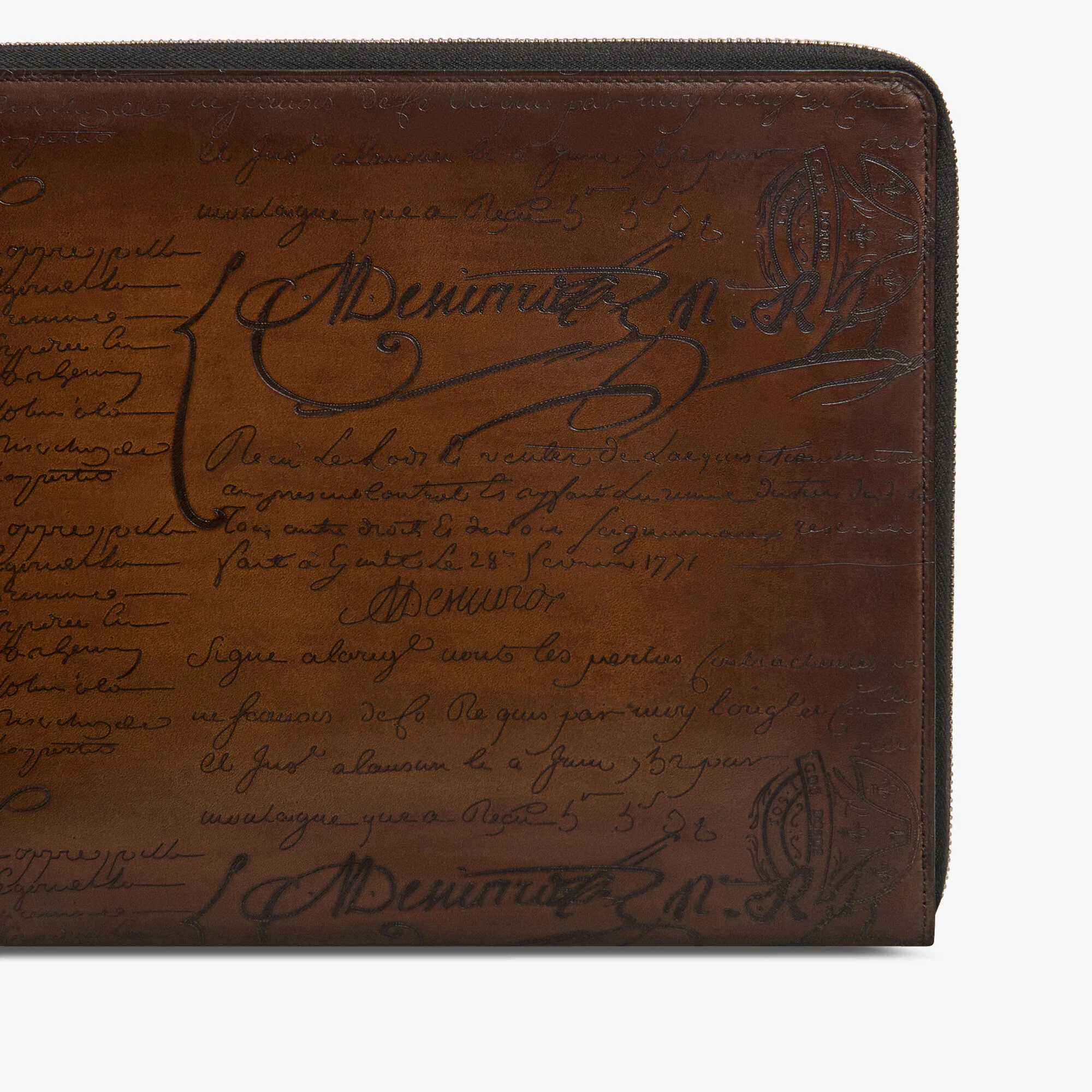 Pochette Nino Gm En Cuir Scritto