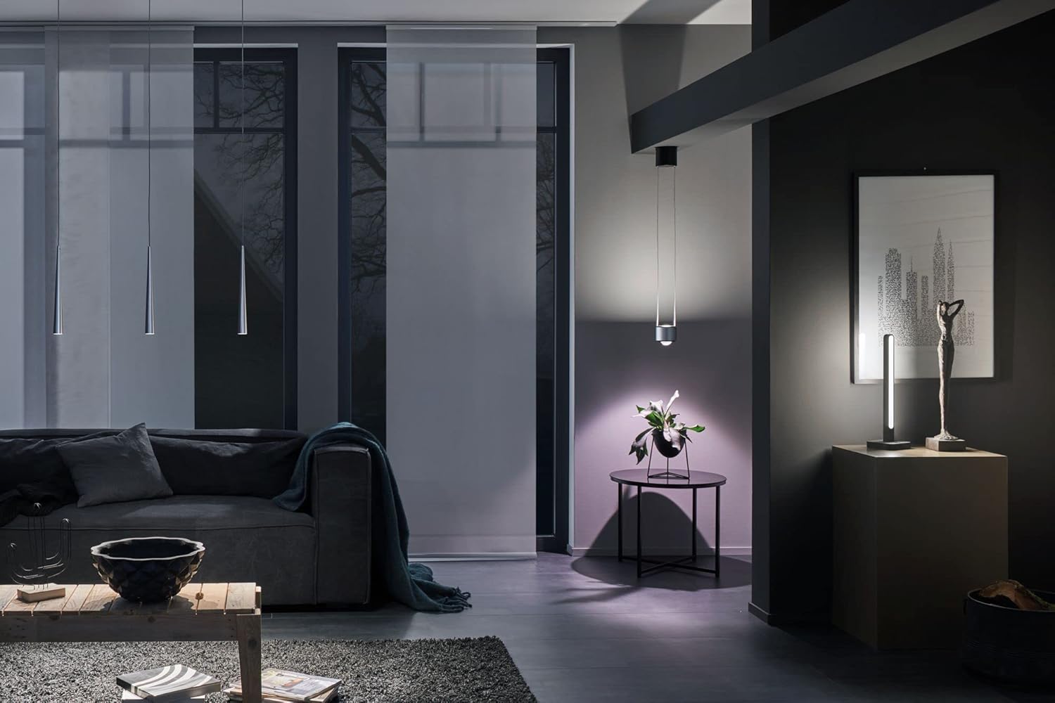 Paulmann 70930 LED Pendelleuchte Gutta incl. 3x7 Watt dimmbar Hängelampe Alu gebürstet Deckenlampe Metall 2700 K