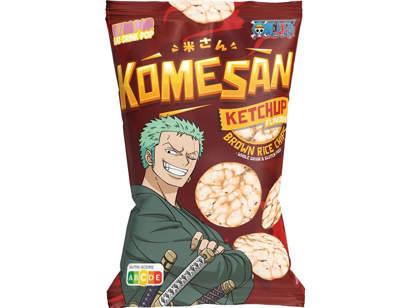 Ultrapop Chips Komesan Rice Zoro Ketchup 60 g Snack für zwischendurch