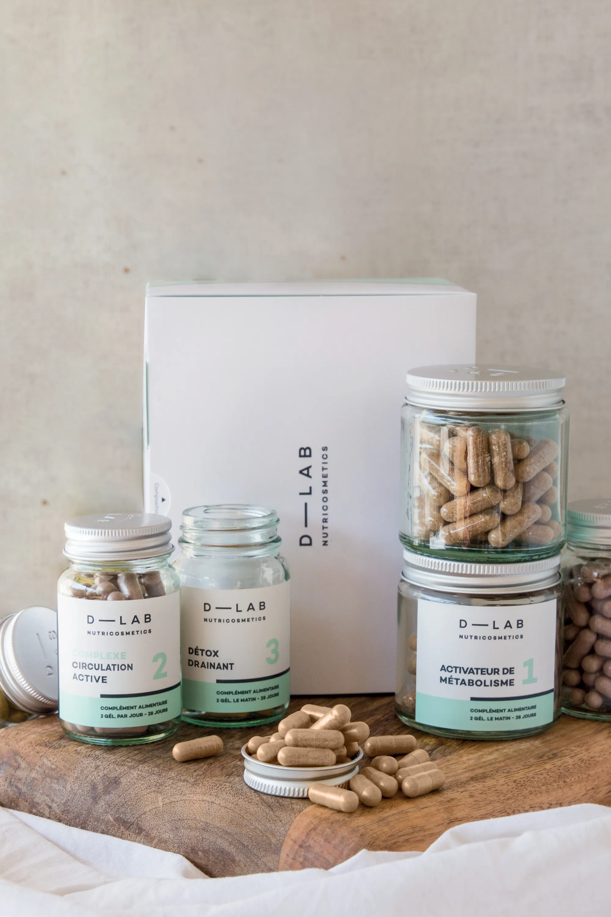 D-LAB Nutricosmetics Compléments alimentaires Programme Action-Capitons-397 g
