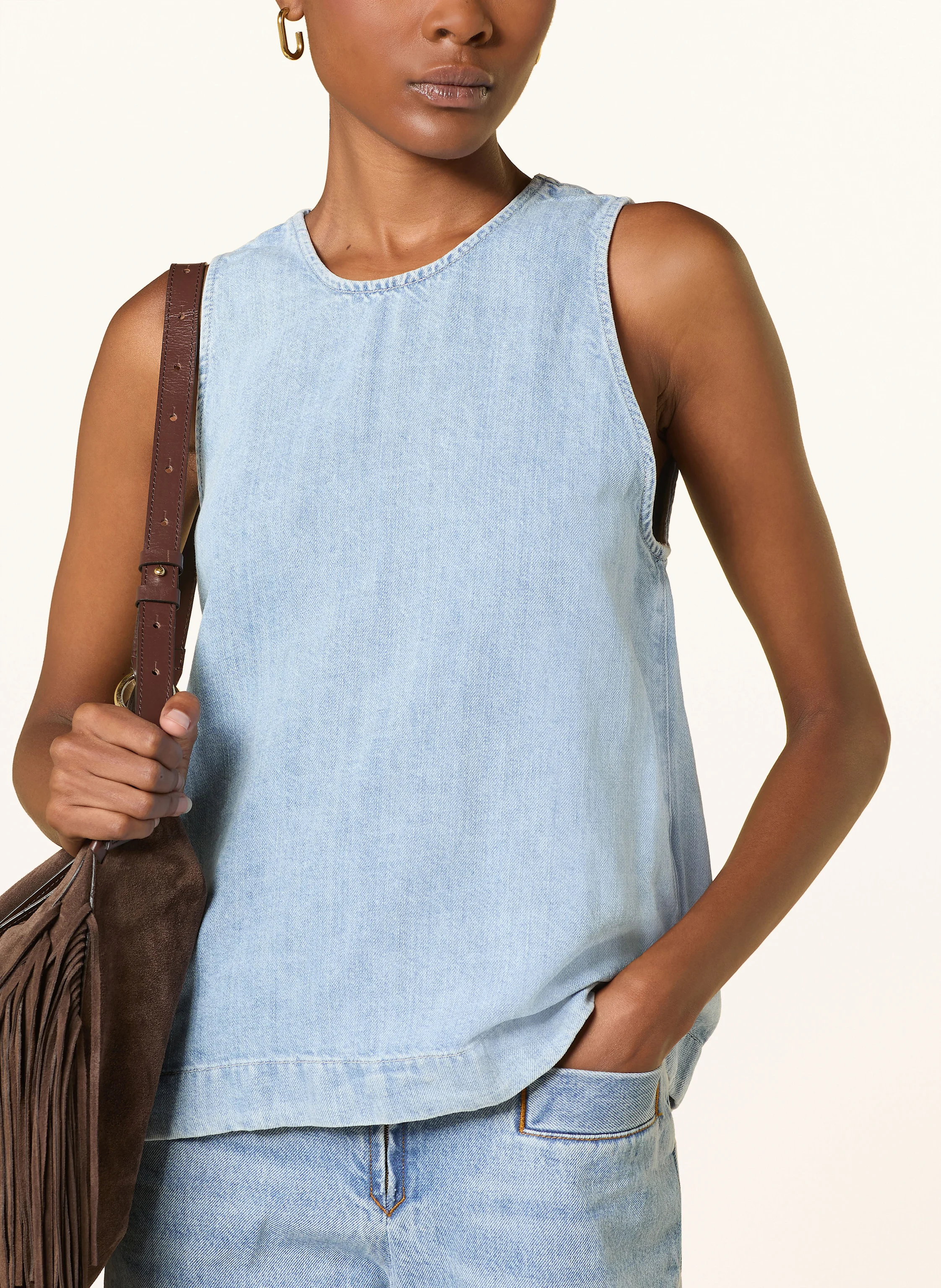 7 for all mankind Top mit Leinen