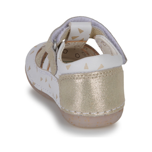 Kickers - SUSHY - Blanc / Doré