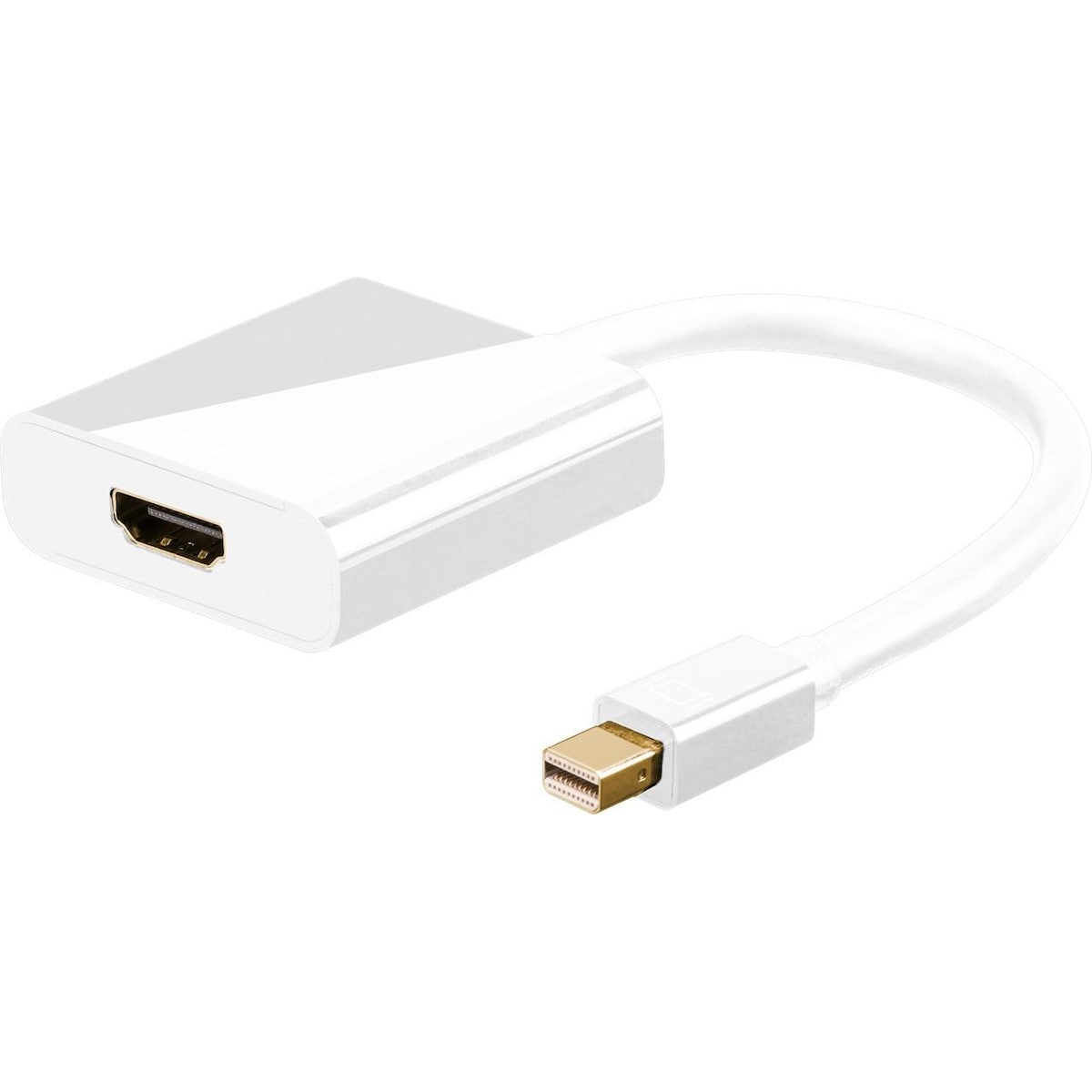 Goobay Mini DisplayPort/HDMIâ„¢-adapterkabel 1.2, gullbelagt