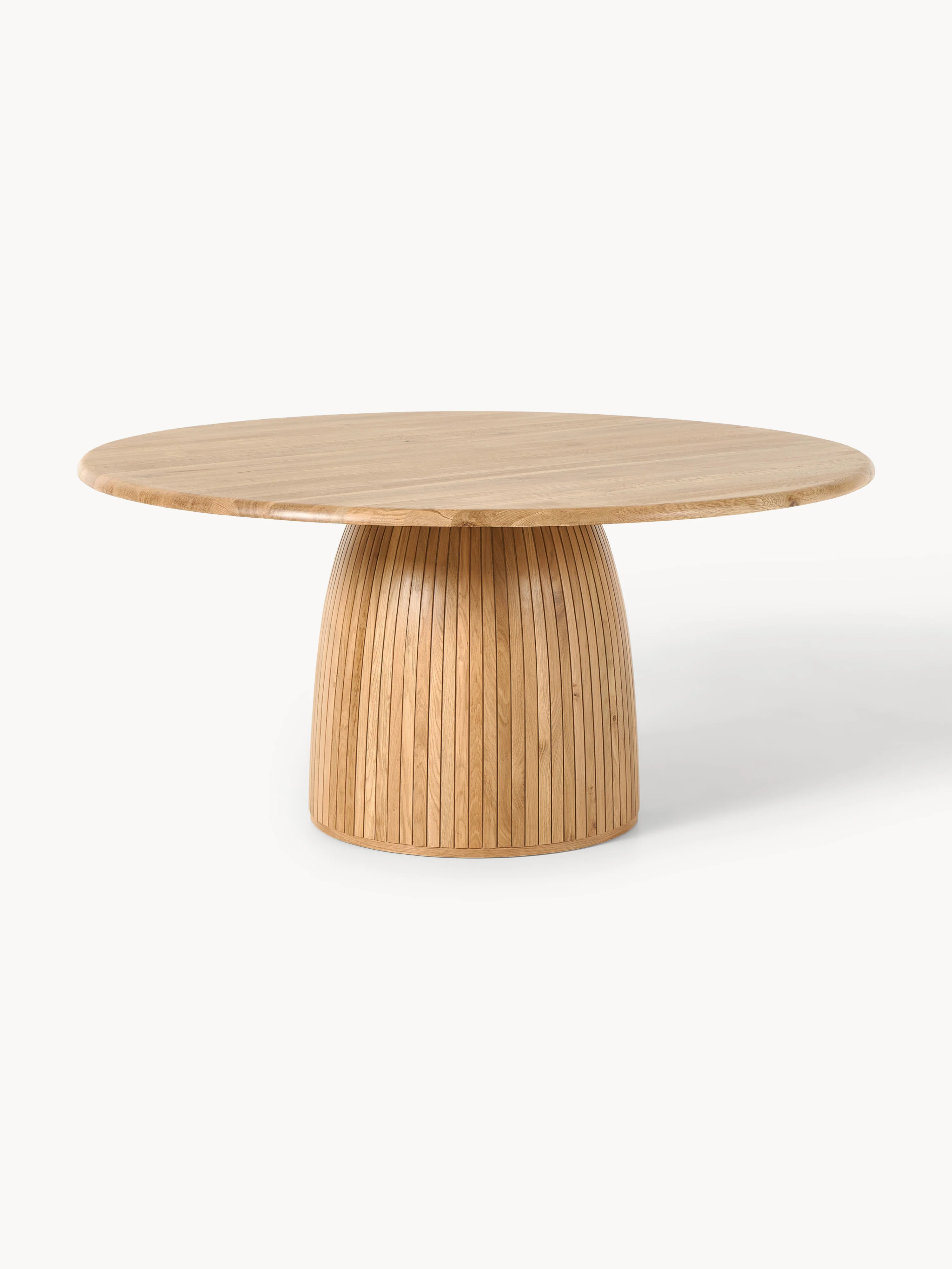 Ronde eettafel Nelly met groefstructuur, verschillende formaten