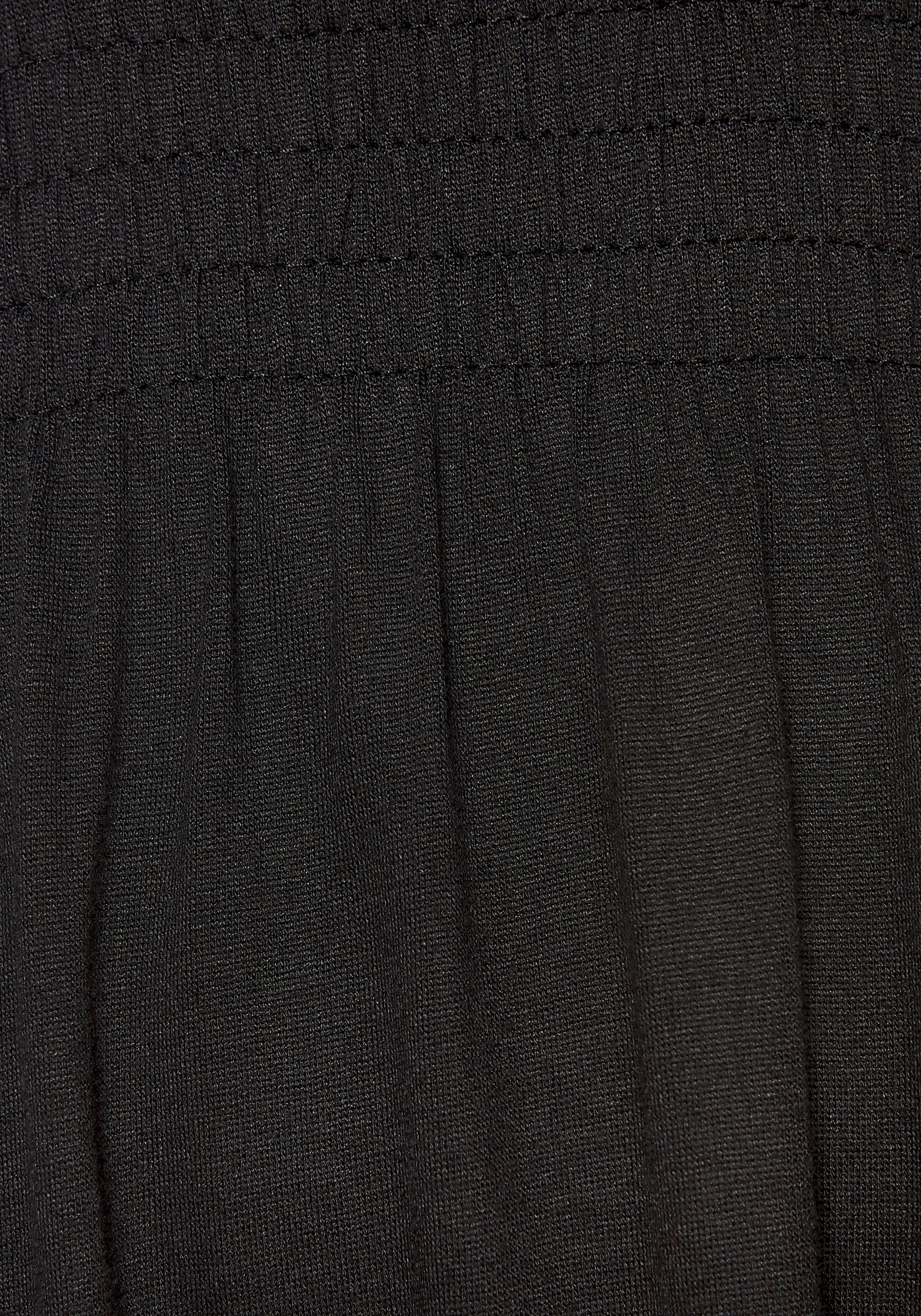 LASCANA Minikleid mit verstellbarem Ausschnitt und gesmokter Taille