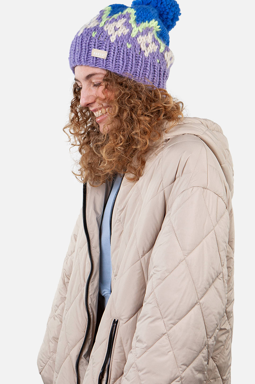 Barts muts Curley lila/blauw