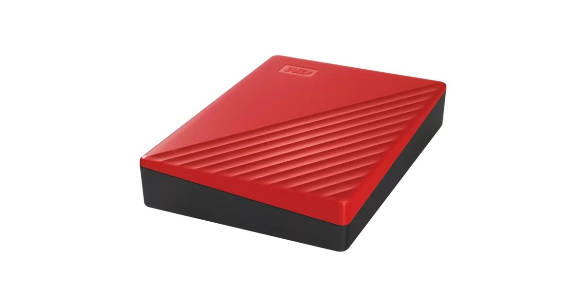 WDMy Passport 6 TB externe harde schijf  (Rood, Micro-USB-B 3.2 Gen 1)