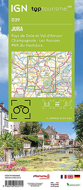 IGN - JURA D39 TOP TOURISME 100 IGN