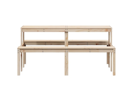 VIDAXL - Table de pique-nique 160x134x75 cm bois massif de pin