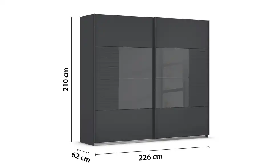 Schwebetürenschrank Ruga 226 cm