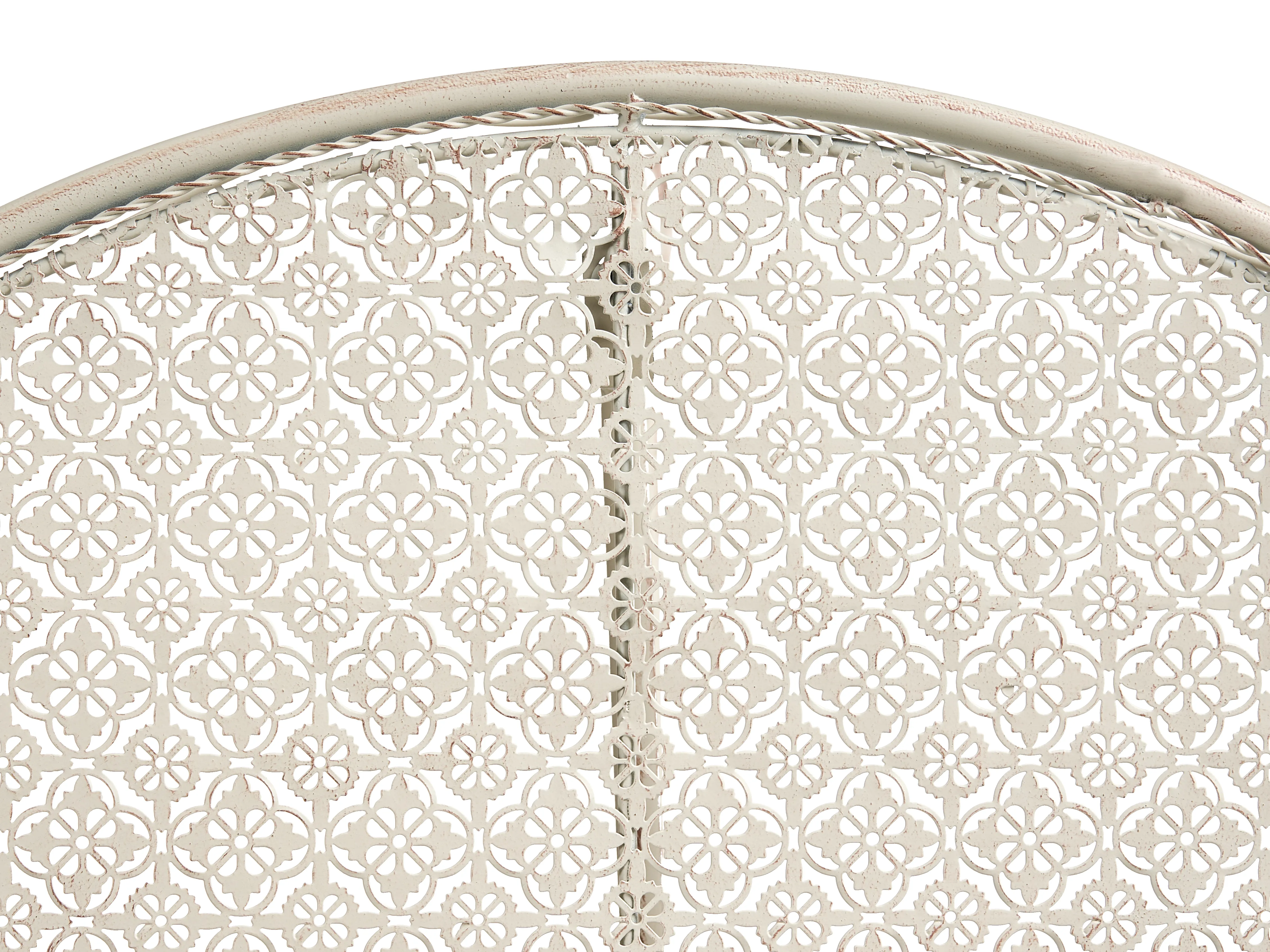Bistrotafel FOLELLI 80 cm 36 cm Metaal Lichtbeige