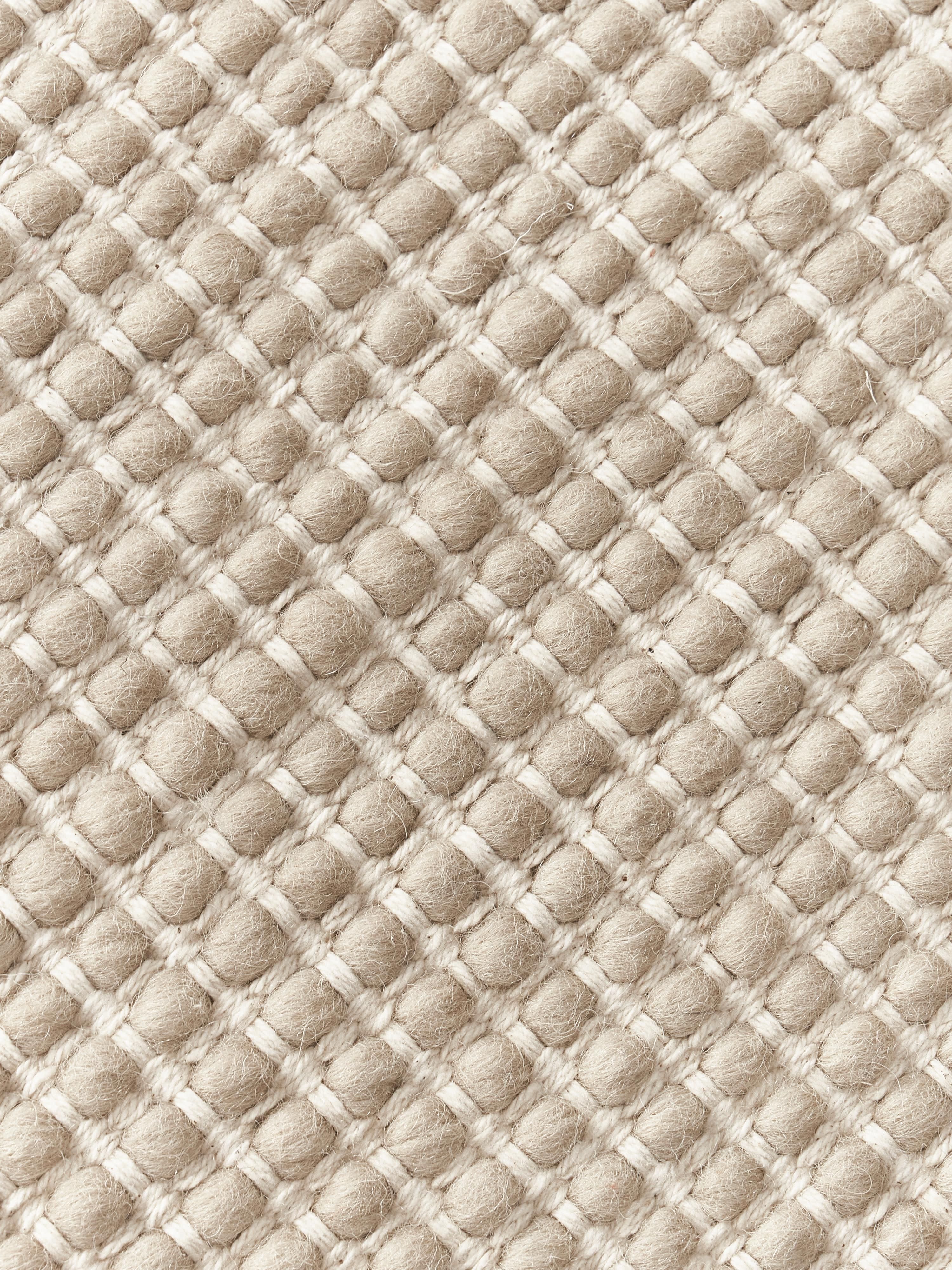 Rond wollen vloerkleed Amaro, handgeweven