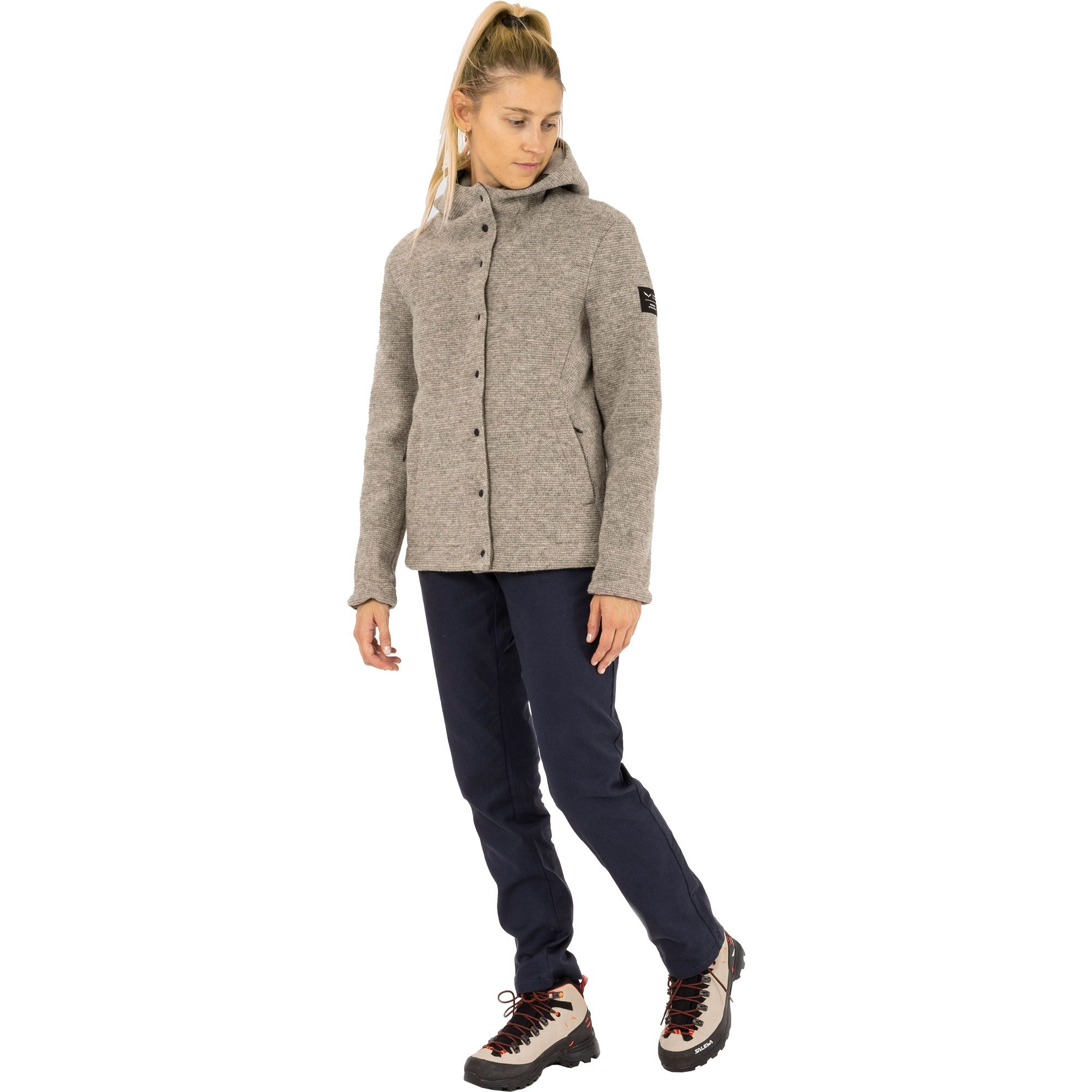 SALEWA Sarner Undyed Wool Kapuzenjacke Damen undyed