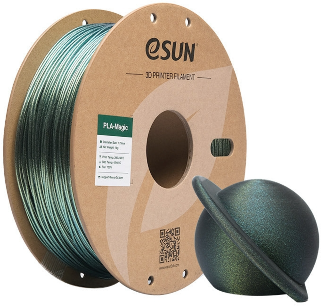 eSUN  PLA-Magic Dark Twinkling Gold, 1,75 mm / 1000 g    Dual Color PLA mit schimmernden Partikeln