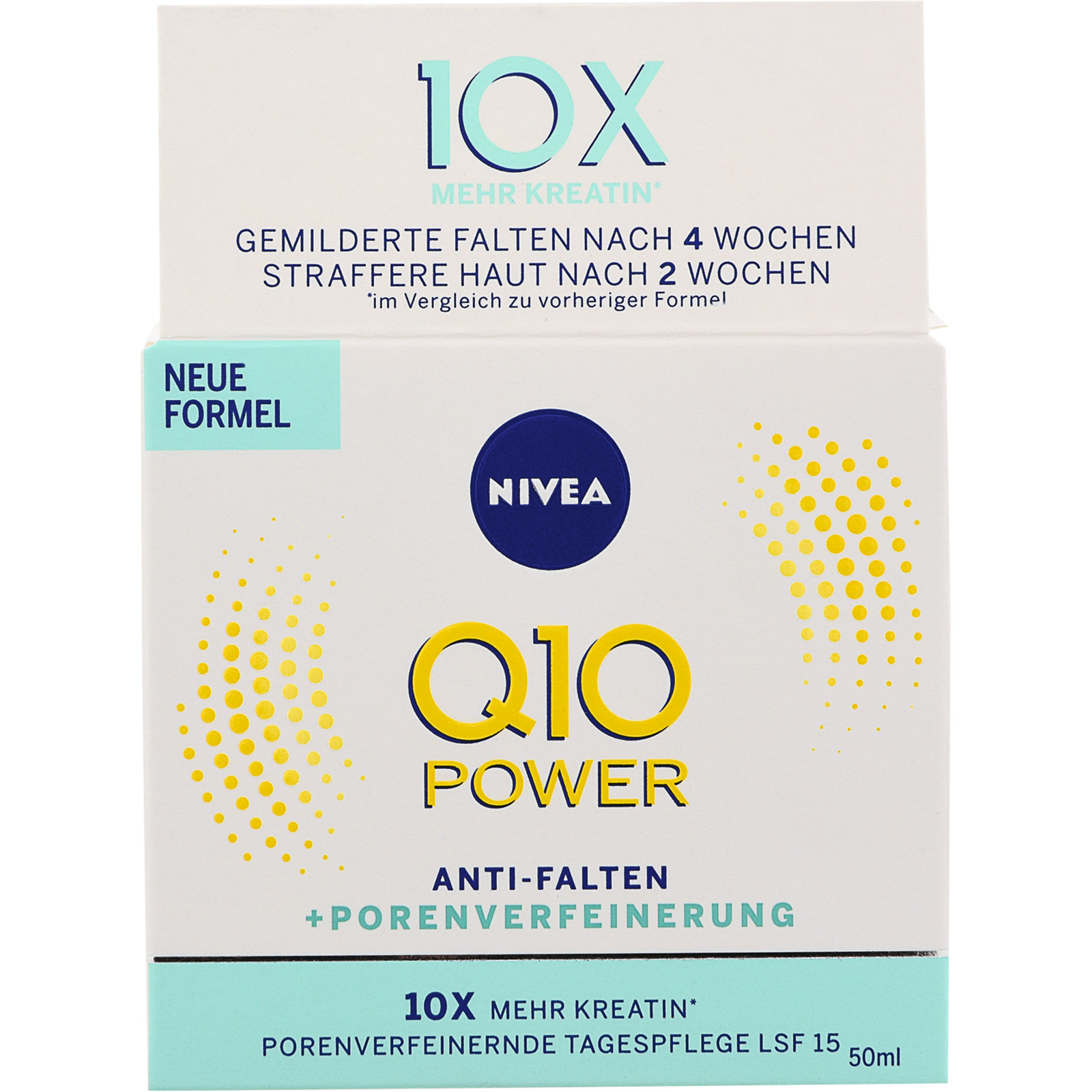 Nivea Q10 Power Anti-Falten + Porenverfeinerung Tagespflege LSF 15