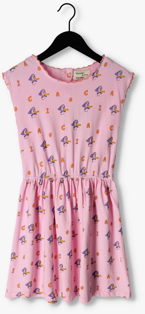 WANDER & WONDER roze wander & wonder mini jurk franca dress