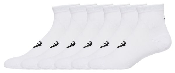 Chaussettes x6 Asics Quarter Blanc Unisex