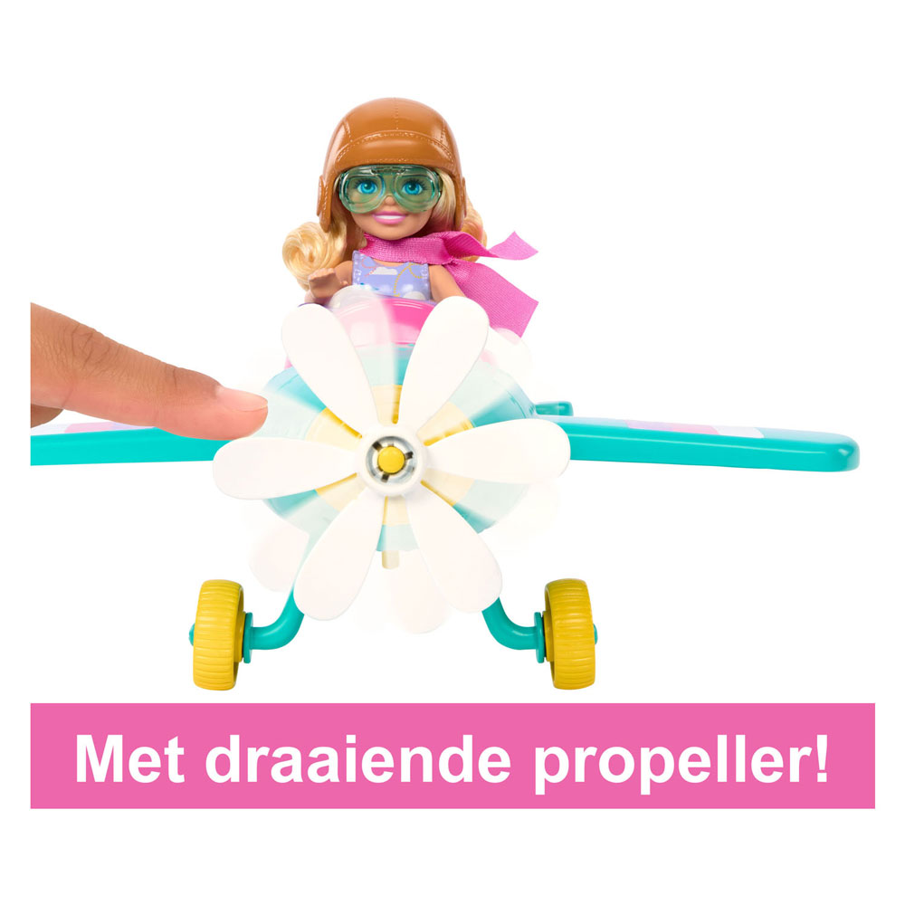Barbie Chelsea Modepop met Vliegtuig