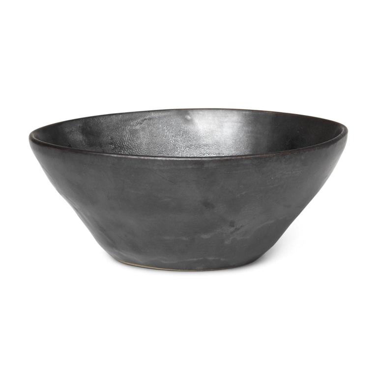 Ferm Living Flow schaal medium Ø14.5 black