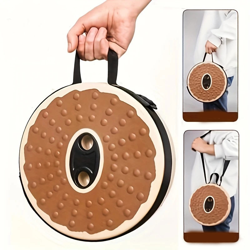Ausziehbarer Hocker für Camping / Festivals / Picknick / U-Bahn mit Trageschlaufe - Beige