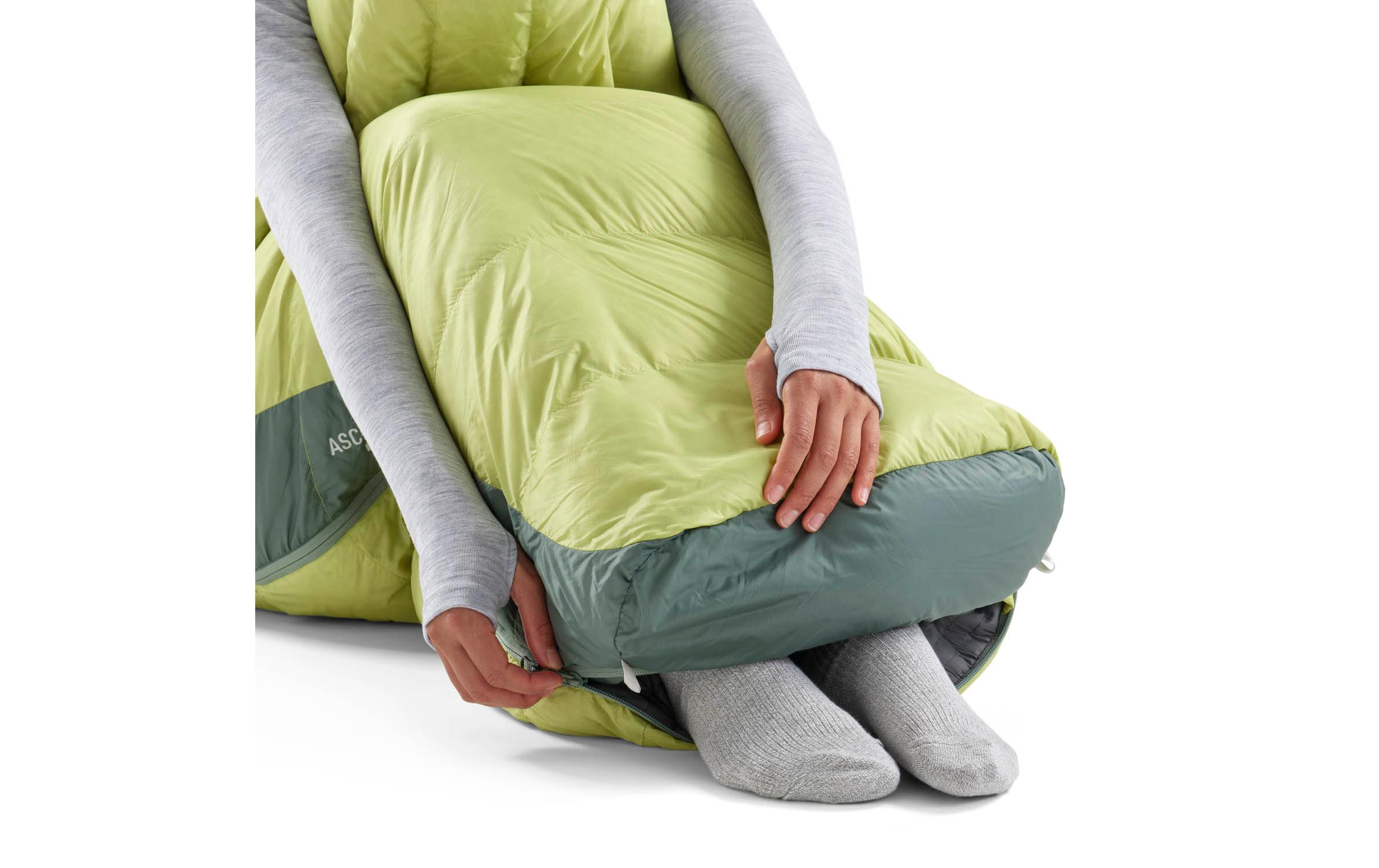 Ascent Women's -1C/30F R Polyester, Grün/Limettengrün<br>Mumienschlafsack