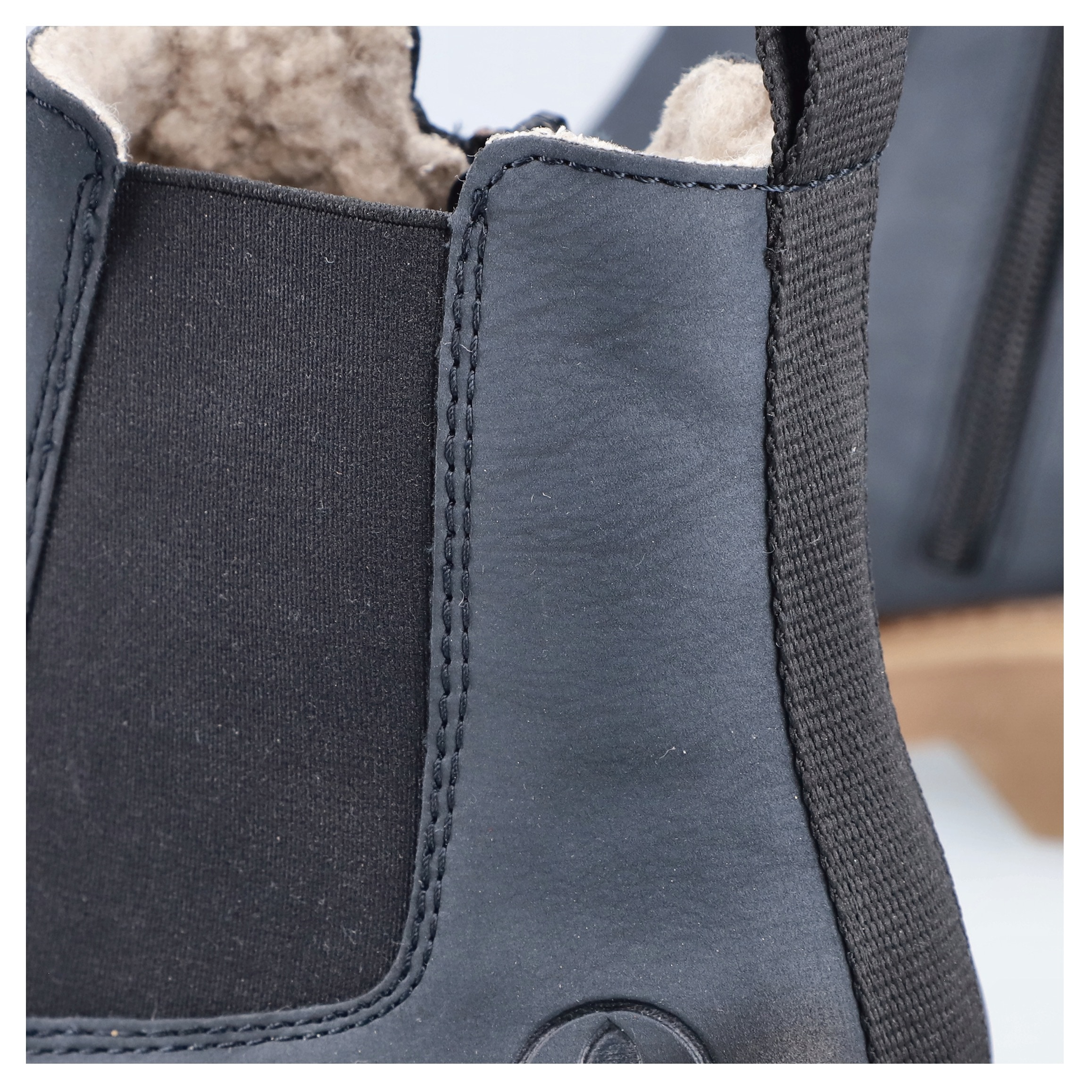 Rieker Chelseaboots  , Schlupfboots, Stiefelette, Blockabsatz, mit kuscheligem Warmfutter
