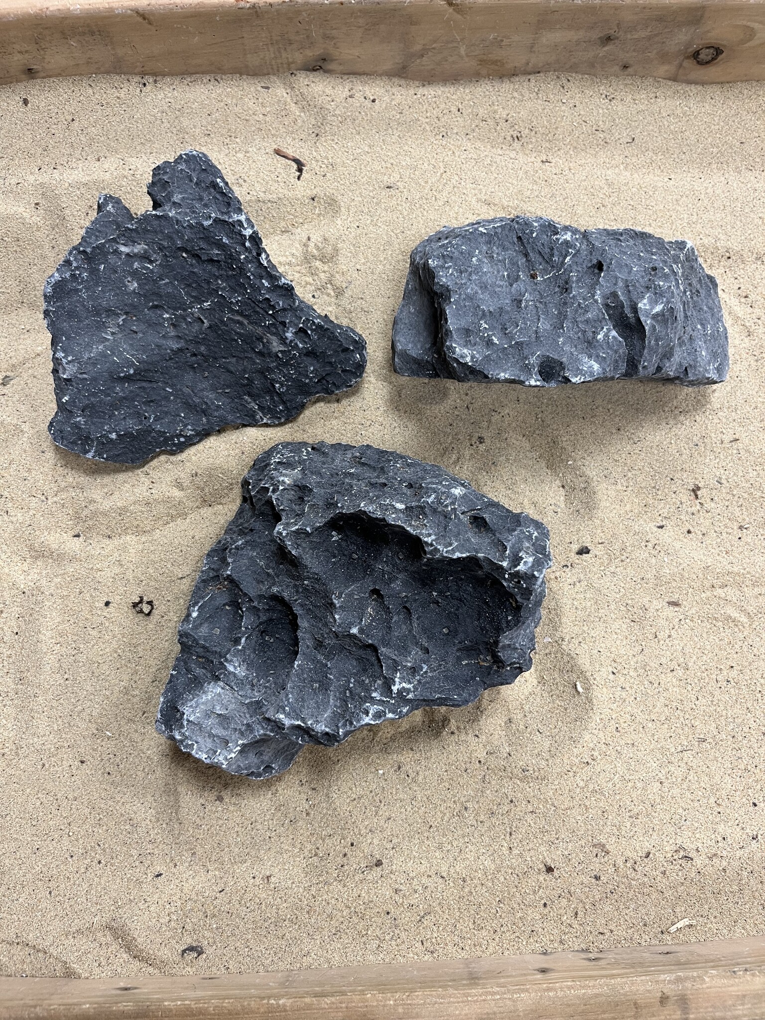 AQXL selected Steenbundel O Ryuoh stone zwart/grijs 3 stuks