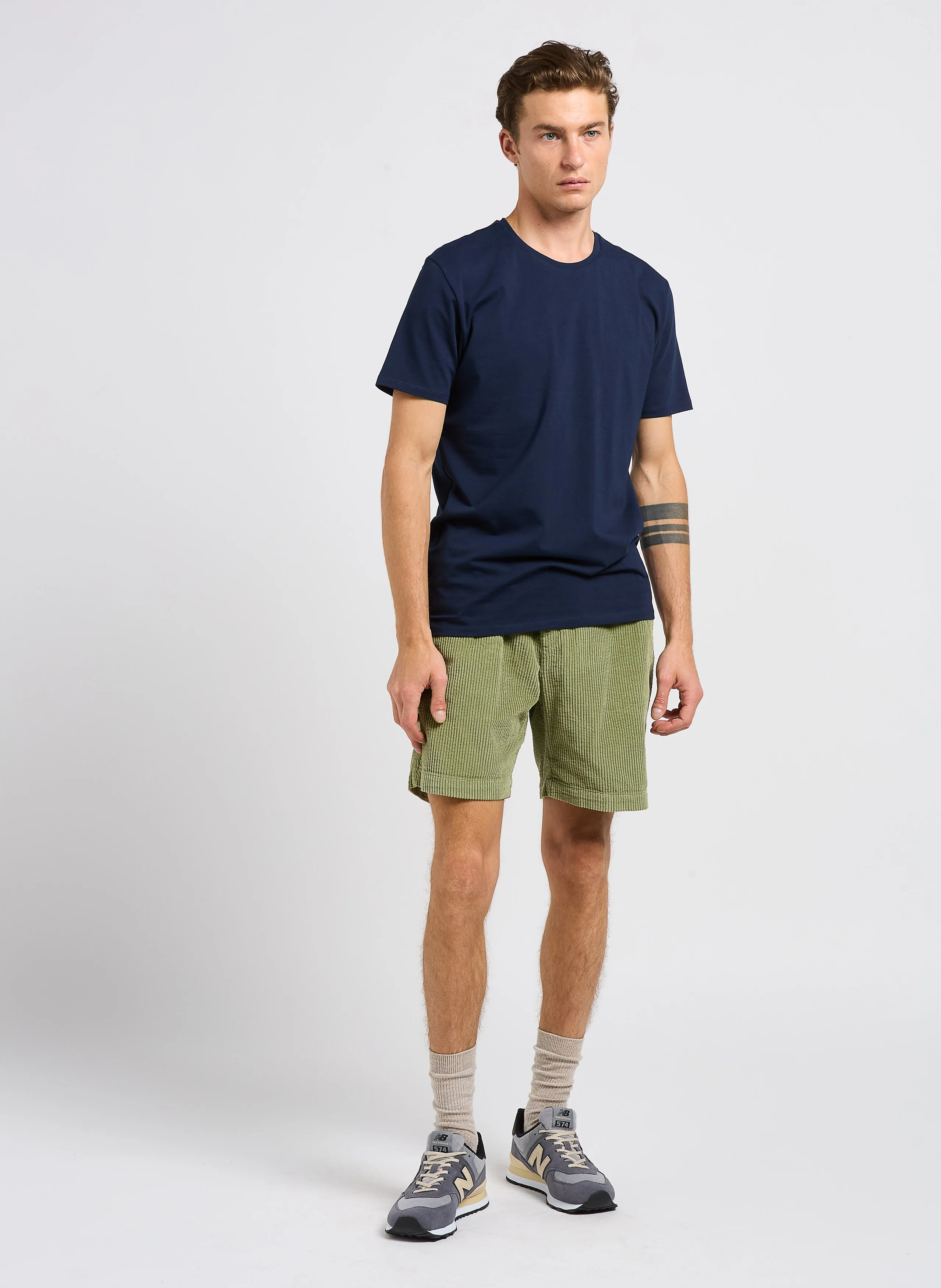 NEWPIMA - Tee-shirt manches courtes en coton bio mélangé | Bleu