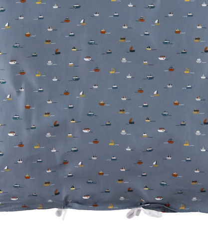 Nørgaard Madsens Bettwäsche - Baby - Blau m. Segelschiffe