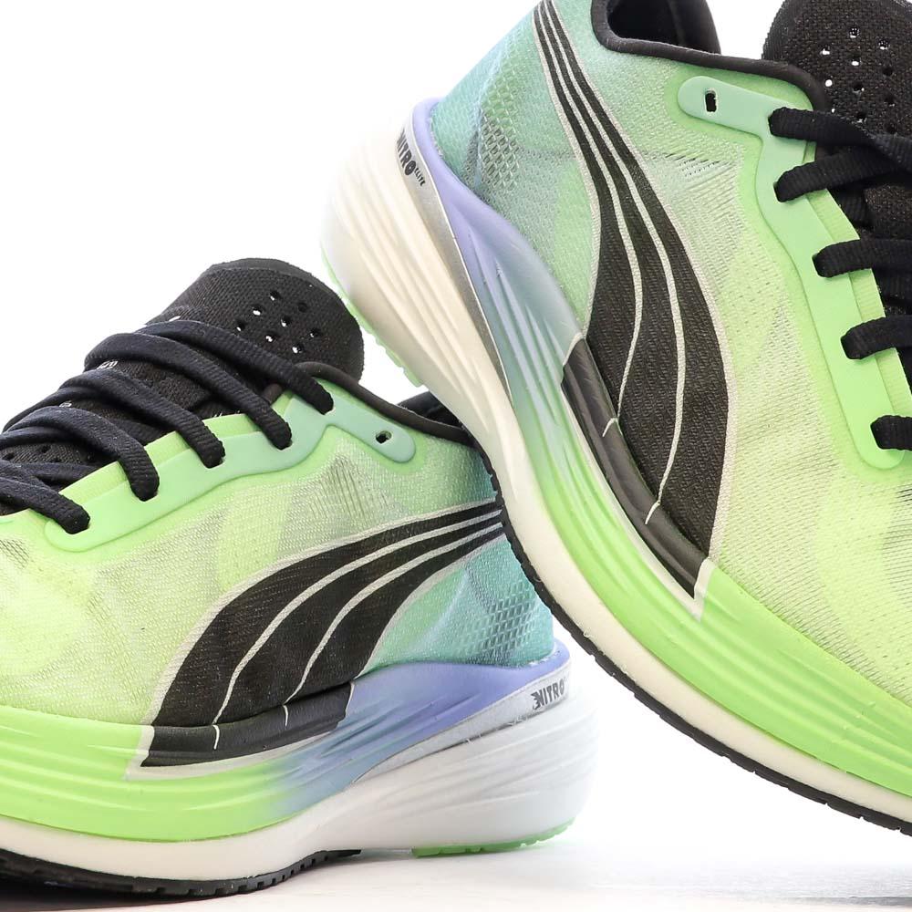 Puma Chaussures de running Vert/Noir Femme Puma Deviate Nitro