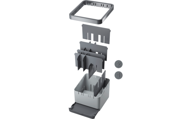 Metaltex Utiltex Organizer für Küchenutensilien bis zu 25 Steckplätze