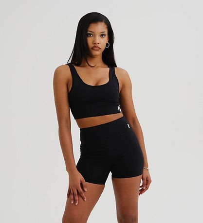 Juicy Couture Sport BH - Pfirsichfarbener Interlock - Schwarz